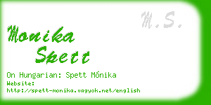 monika spett business card