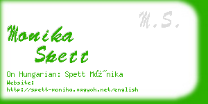 monika spett business card